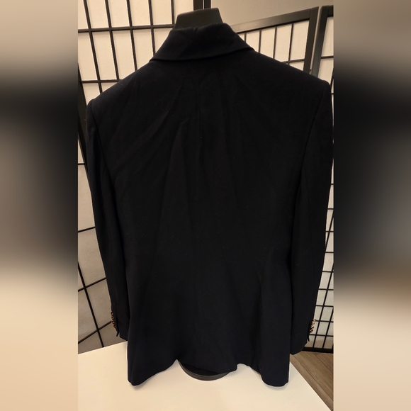 Ralph Lauren Women's Navy and Gold Stately Luxe Blazer ~ Size 8 Petite - Picture 5 of 16